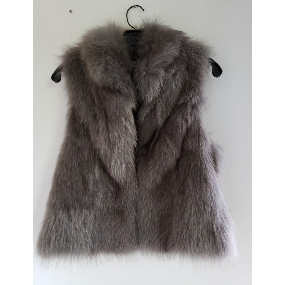 Pre-owned Reversible and Multiple Ways to Wear Fur & Leather Vest in XLNT Cond. - Picture 11 of 15